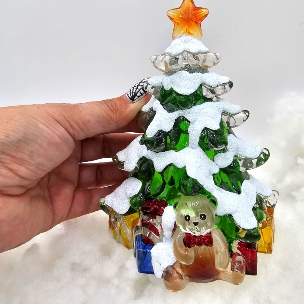 Vintage Glass Christmas Tree Nightlight